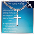 Personalized Cross with Cuban Link Chain – Meaningful Gift for Son or Dad