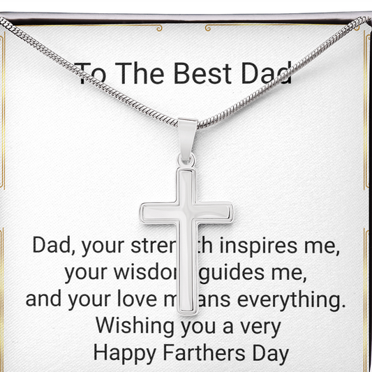 Personalized Artisan Cross Cuban Chain – Meaningful Farthers Day Gift for Son or Dad
