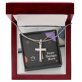 Artisan Cross Necklace with Snake Chain – Handcrafted Christian Jewelry for Men & Women