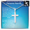 Personalized Cross with A Snake Chain – Meaningful Gift for Son or Dad