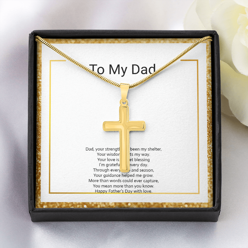 Personalized Cross Necklace with Snake Chain