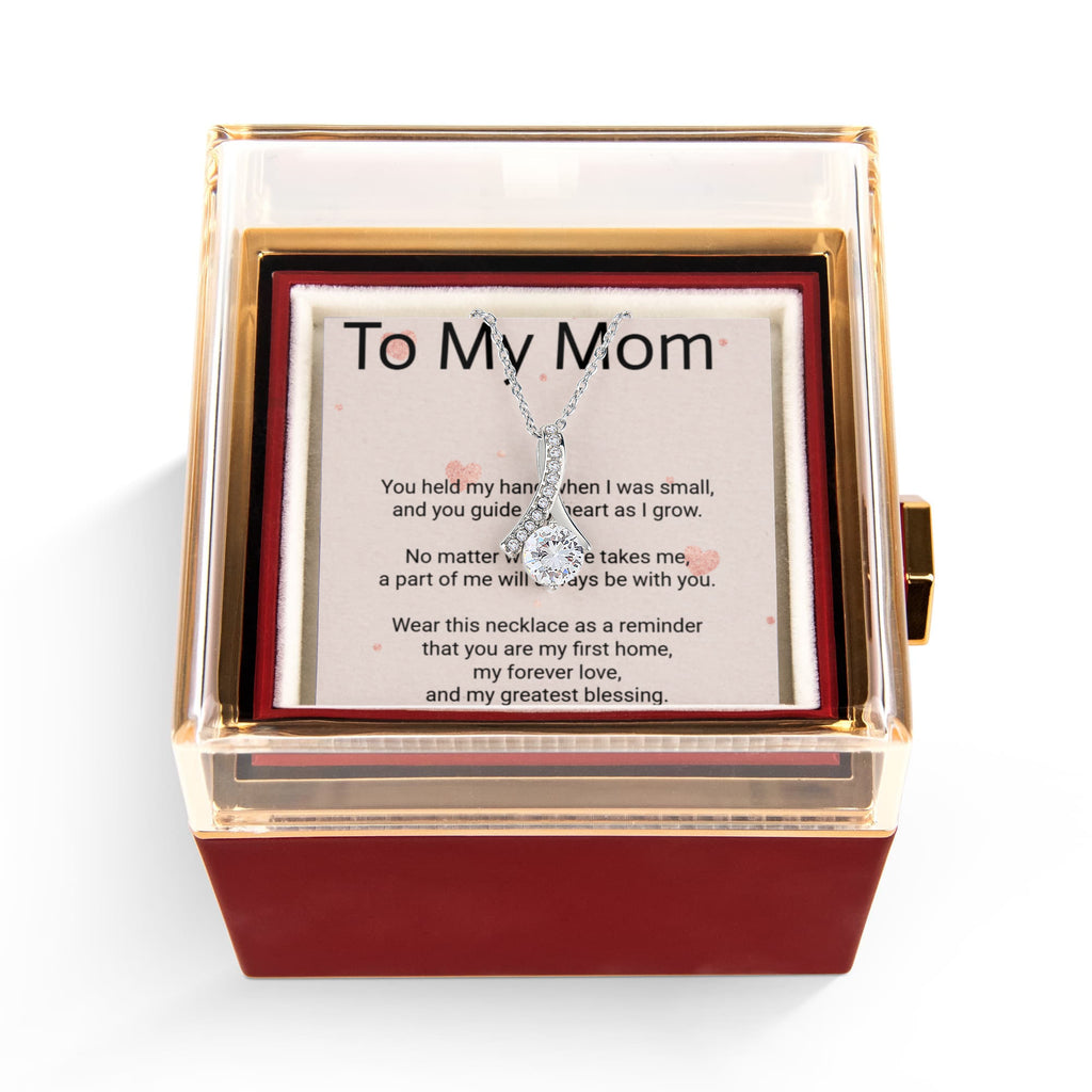 Mother's Day Alluring Beauty Rotating Rose Gift Box – Elegant Forever Rose Gift for Mom