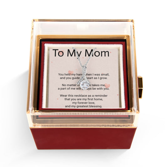 Mother's Day Alluring Beauty Rotating Rose Gift Box – Elegant Forever Rose Gift for Mom