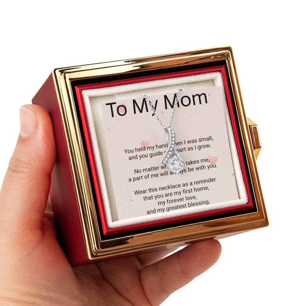 Mother's Day Alluring Beauty Rotating Rose Gift Box – Elegant Forever Rose Gift for Mom