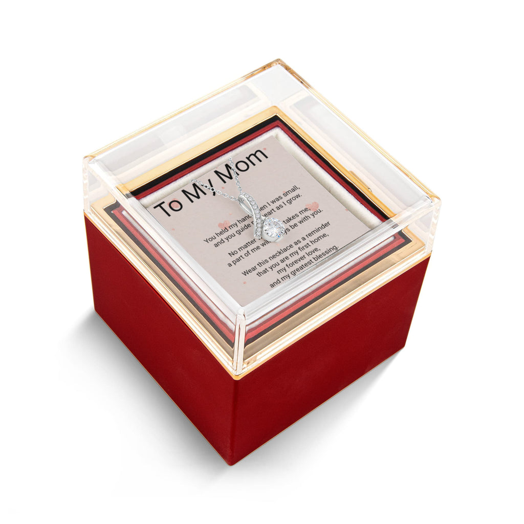 Mother's Day Alluring Beauty Rotating Rose Gift Box – Elegant Forever Rose Gift for Mom