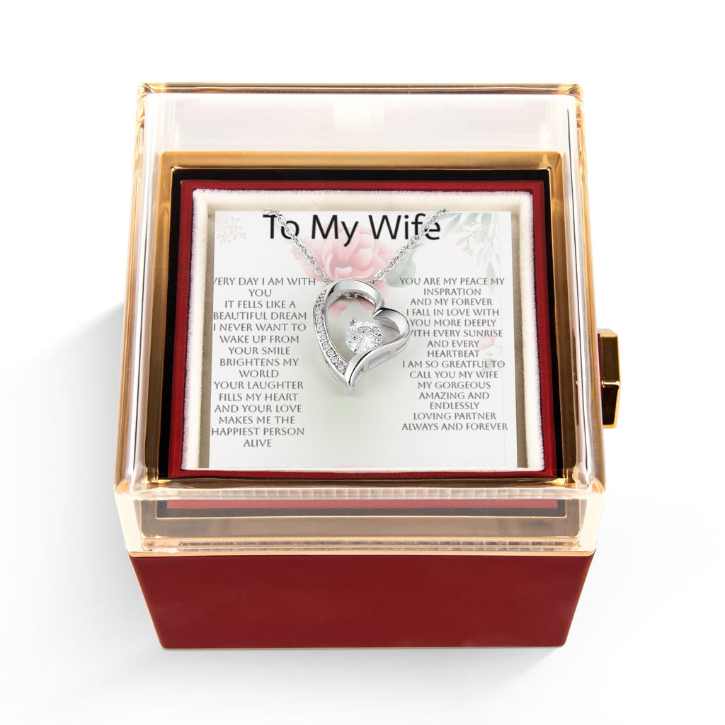 Mother's Day Forever Love Rotating Rose Gift Box – Elegant Forever Rose Gift for Wife