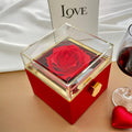 Daughter's Birthday Gift – Forever Love Heart Jewellery with Rotating Rose Gift Box | Meaningful Birthday Necklace