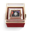 Elegant Love Knot Jewelry Set with Rotating Rose Box for Her