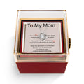 Mother's Day Gift for Mums – Love Knot Necklace & Rotating Rose Box