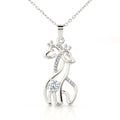 Giraffe Sparkling Cubic Zirconia Necklace | Beautiful Jewellery Gift for Sister