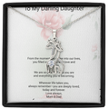 Daughter Gift Giraffe Sparkling Cubic Zirconia Necklace | Beautiful Jewellery Gift for Daughter