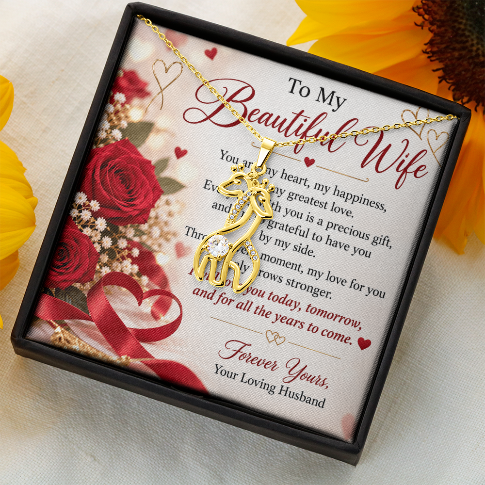 Wife Gift Giraffe Necklace – Unique & Meaningful Jewellery Gift for Her