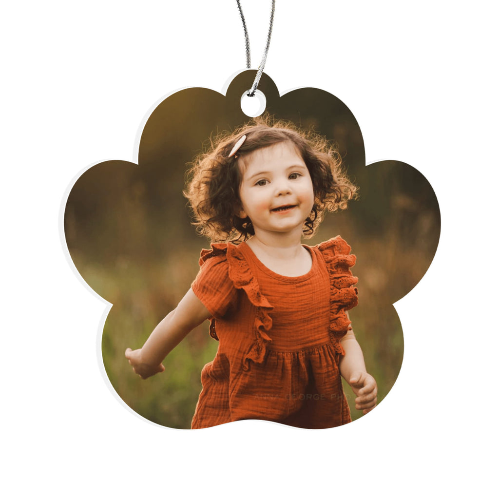 Personalized First Paw Ornament for Children – Acrylic Holiday Keepsake