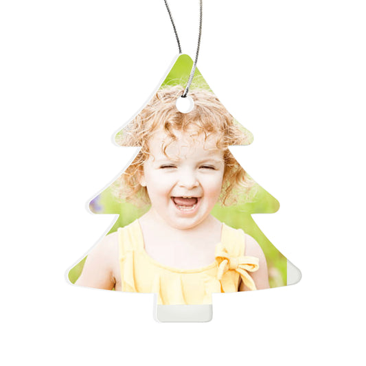 Personalized Christmas Acrylic Tree Ornament – Custom Holiday Keepsake Gift