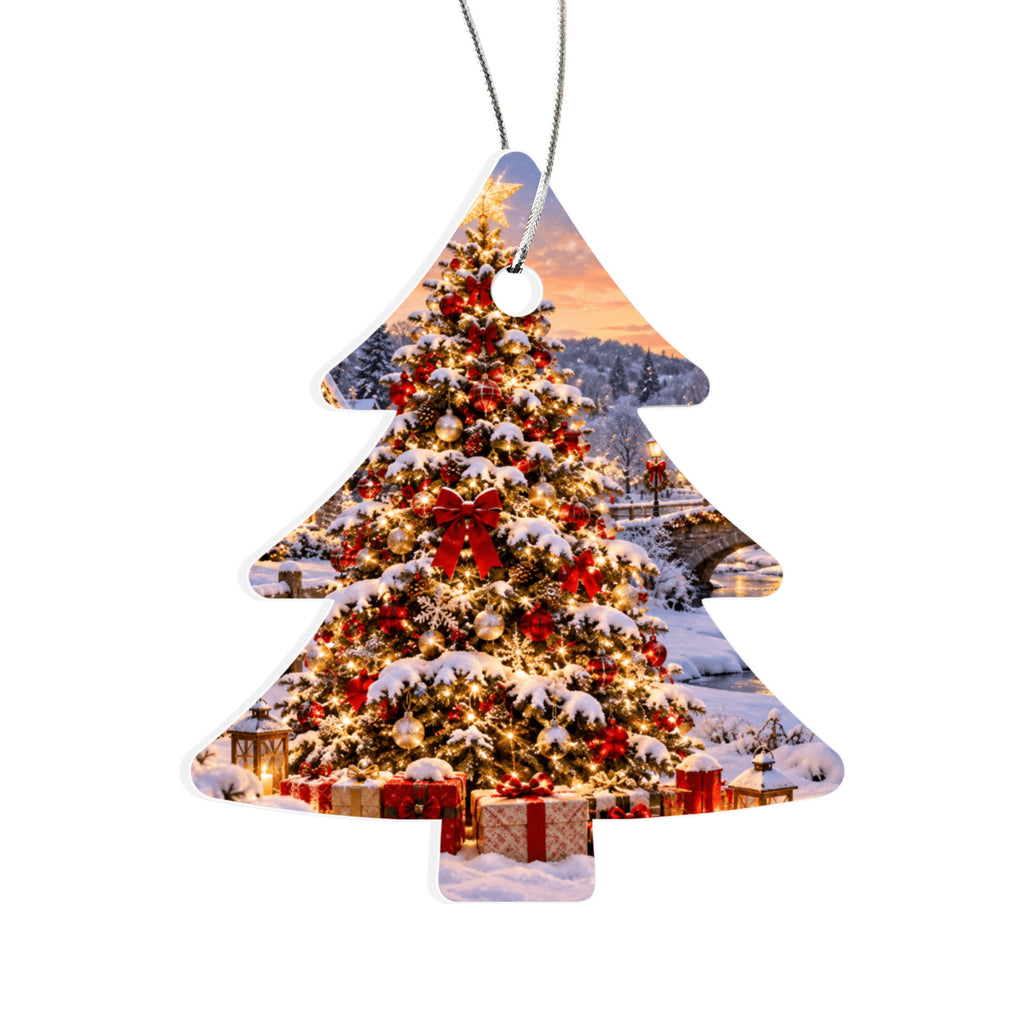 Personalised Acrylic Christmas Tree Ornament – Festive Keepsake Gift