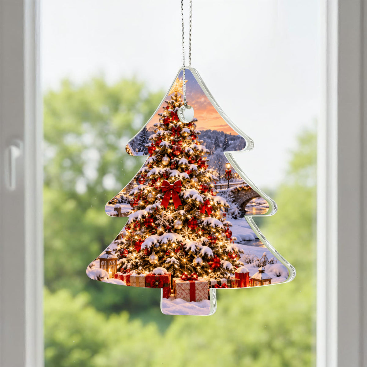Personalised Acrylic Christmas Tree Ornament – Festive Keepsake Gift