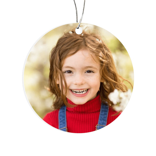 Personalized Baby's First Christmas Ornament 2025 – Custom Acrylic Round  Decoration for Newborn Boy or Girl