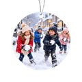 Personalised Round Acrylic Ornament – One-Sided Custom Gift