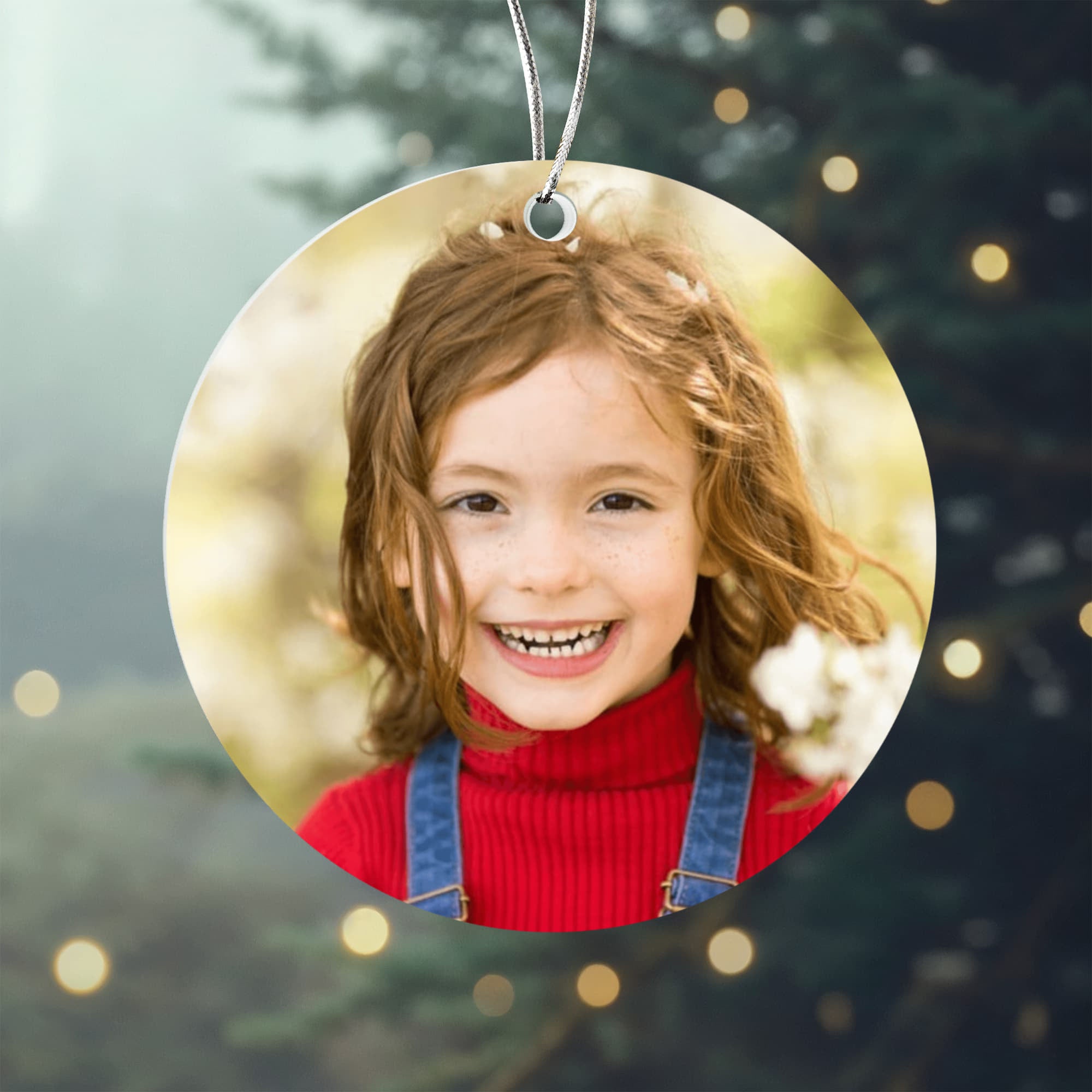Personalized Baby's First Christmas Ornament 2025 – Custom Acrylic Round  Decoration for Newborn Boy or Girl