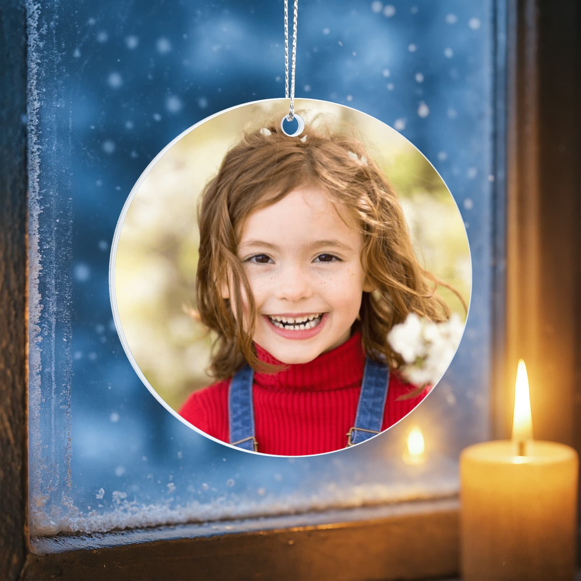 Personalized Baby's First Christmas Ornament 2025 – Custom Acrylic Round  Decoration for Newborn Boy or Girl