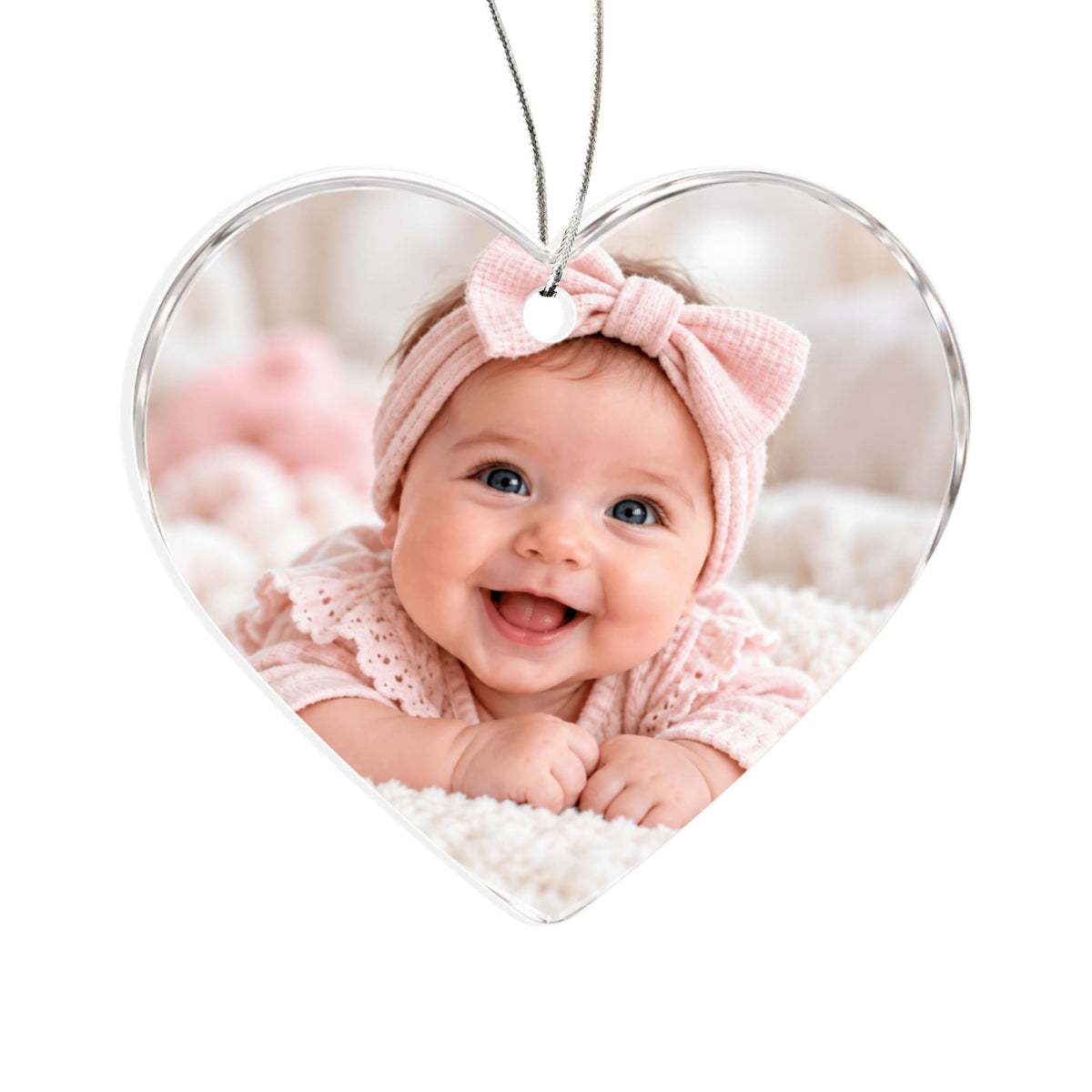 Personalised Heart-Shaped Acrylic Plaque – Custom Photo Gift