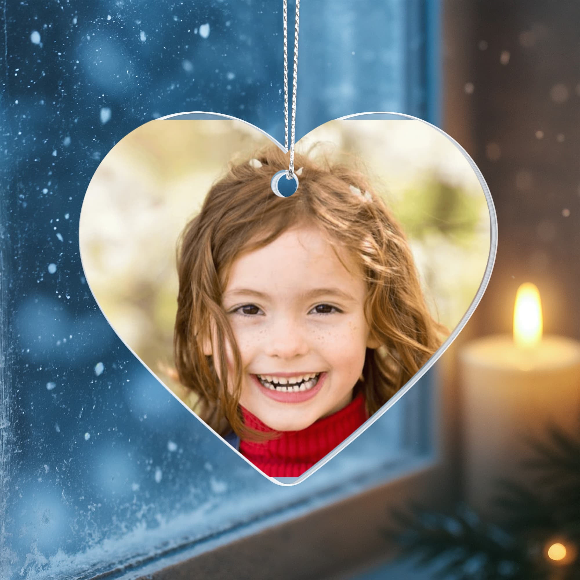 First  Christmas Acrylic Heart Ornament