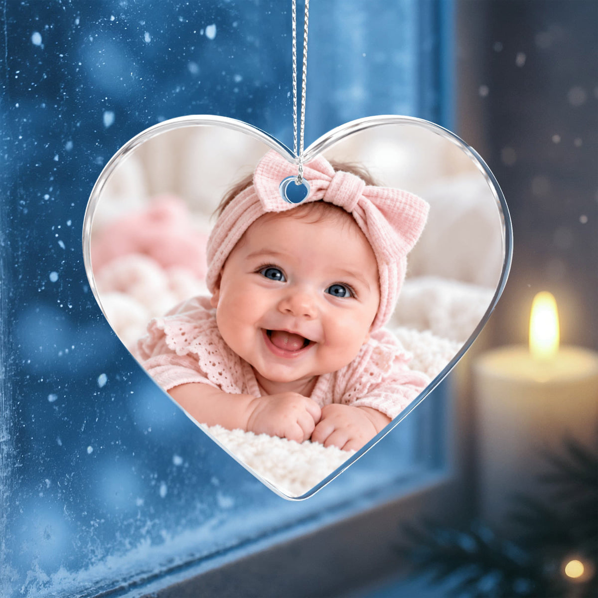 Personalised Heart-Shaped Acrylic Plaque – Custom Photo Gift