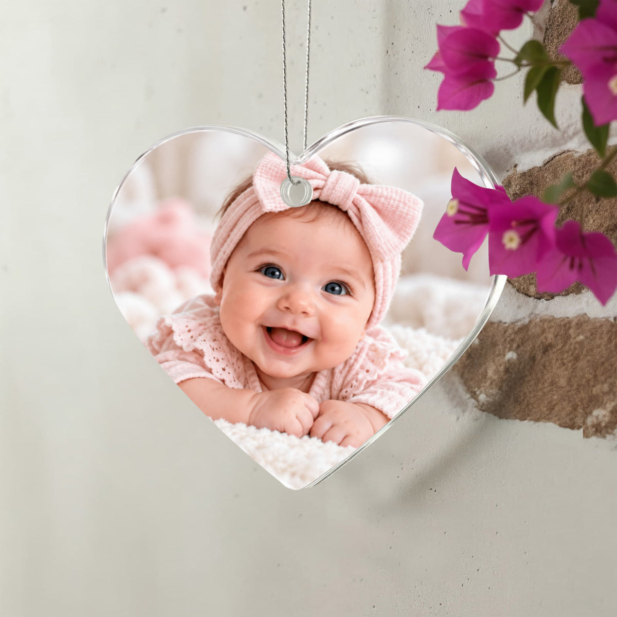 Personalised Heart-Shaped Acrylic Plaque – Custom Photo Gift
