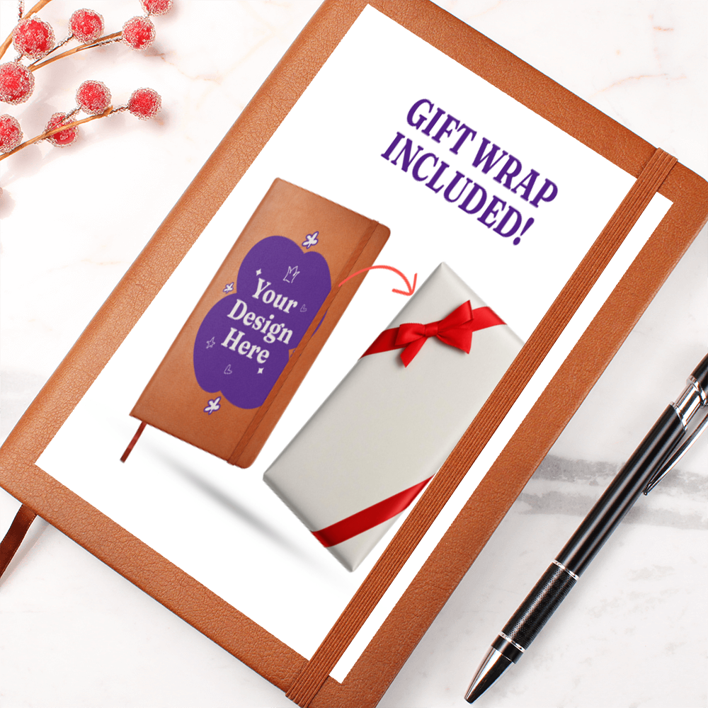 Graphic Journal & Gift Wrap Bundle – Creative, Stylish, and Gift-Ready