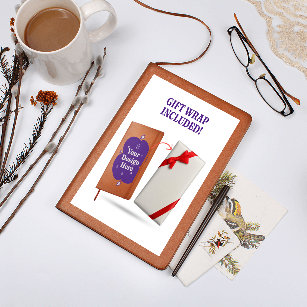 Graphic Journal & Gift Wrap Bundle – Creative, Stylish, and Gift-Ready