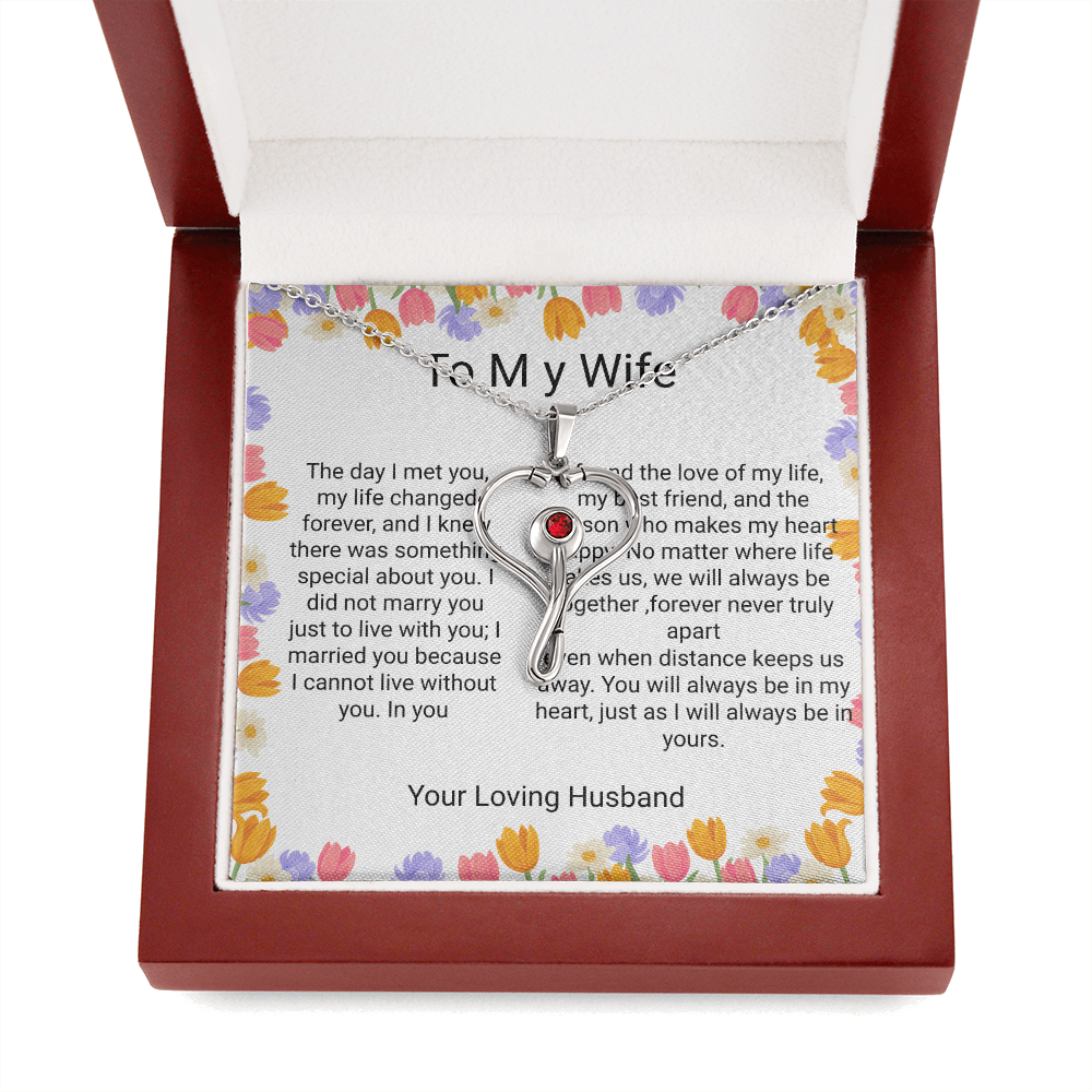 Wife Anniversary & Birthday Gift – Romantic Forever Love Necklace A Heartfelt Gift for Your Wife