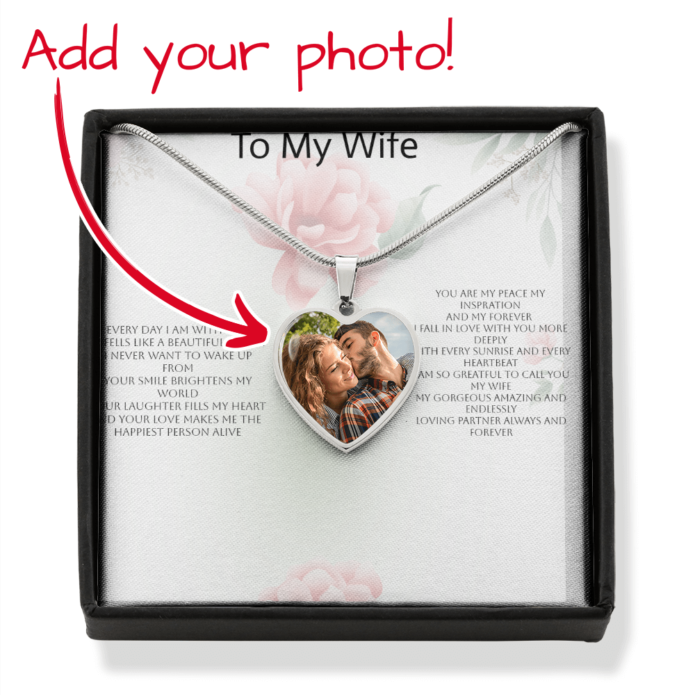Photo Heart Necklace for Wife – A Romantic Gift of Love