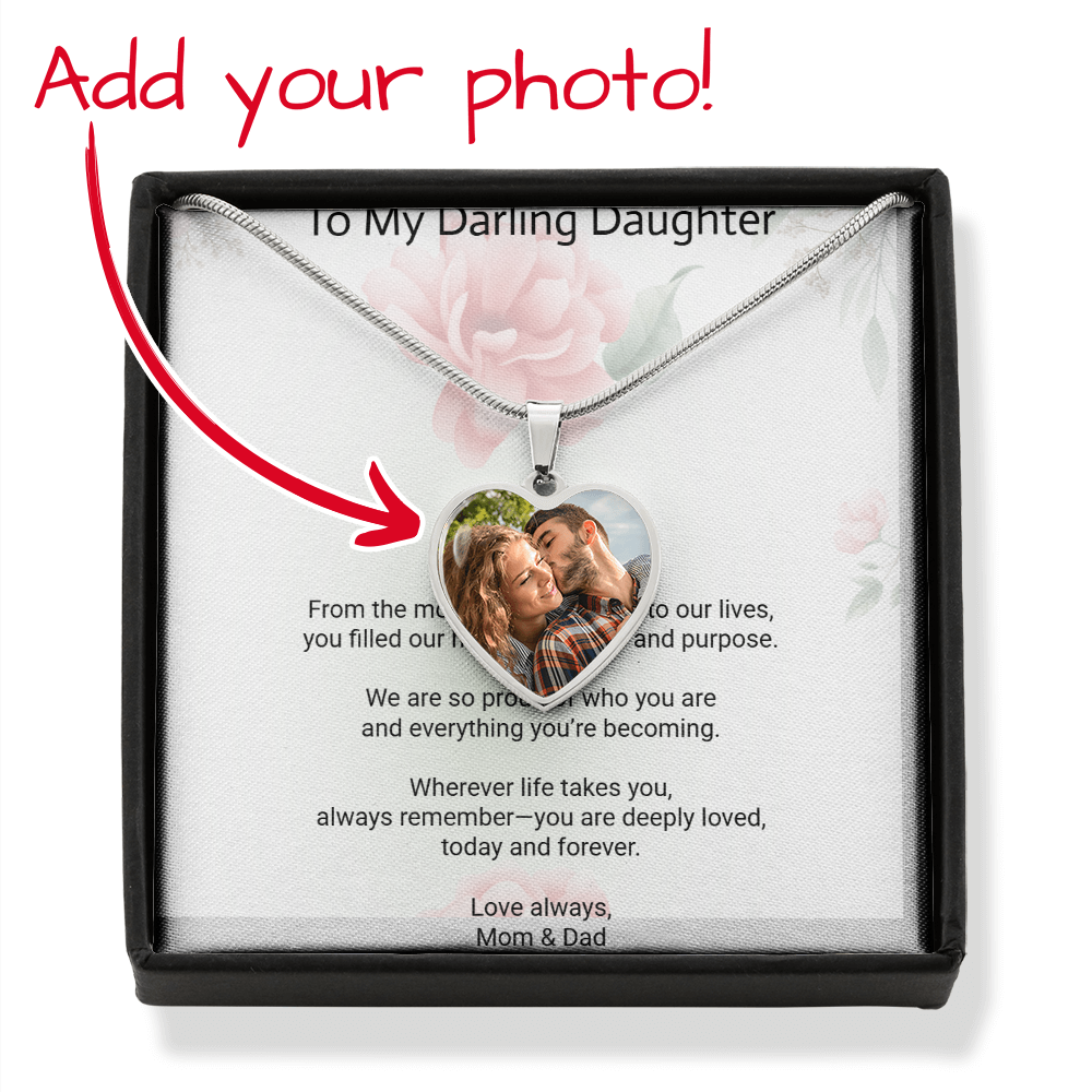 Photo Heart Necklace for Daughter – A Gift Filled with Love