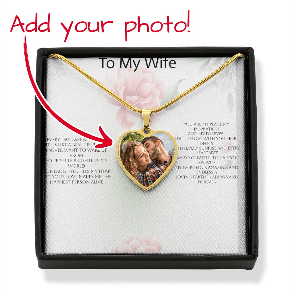 Photo Heart Necklace for Wife – A Romantic Gift of Love