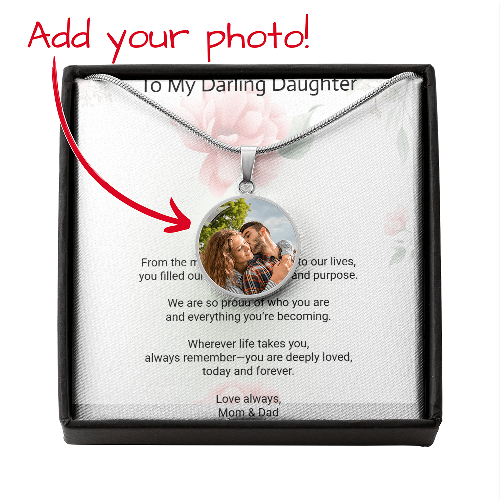 Photo Circle Necklace for Daughter – A Gift Filled with Love