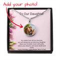 Daughter's Birthday Circle Necklace with Photo Upload | Personalised Keepsake Gift