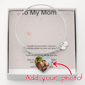 Mother's Gift Buyer Upload Luxury Heart Bangle – Elegant Love