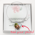 Daughters Gift Buyer Upload Luxury Heart Bangle – Elegant Love Bracelet